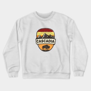 Cascadia Oregon Washington British Columbia Vancouver Seattle Portland Crewneck Sweatshirt